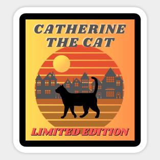 Catherine the cat Sticker